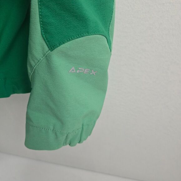 The North Face Apex Softshell Jacket Women’s Large Green Full Zip 4097 - Picture 3 of 10